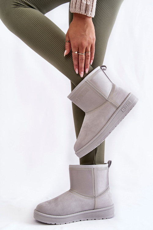 Dámske posuvné snehové topánky Veľká hviezda KK274613 Gray
