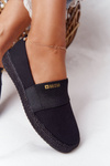 Espadrilky Na Pletené Podrážce Big Star HH274482 Černé