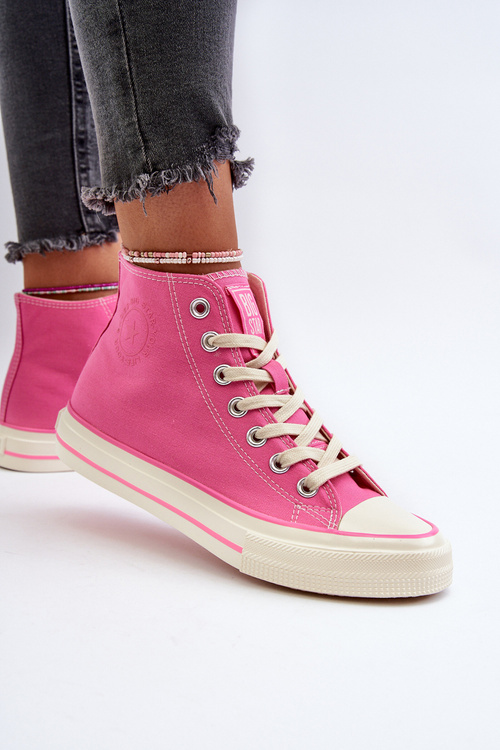 Dámske vysoké tenisky Big Star NN274282 ružové