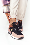 Klínové Tenisky Sneakers Vinceza 10590 Černé-Růžové