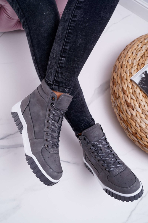 Dámska športová topánka veľká hviezda High Grey EE274222