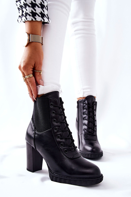 Kotníkové Boty Na Podpatku Cerne Joyte