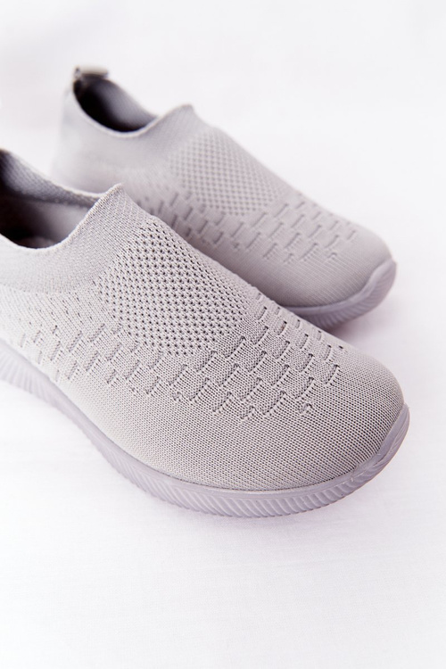 Dětská Sportovní Obuv Slip-On Šedé School Trip