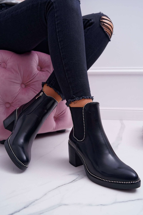 Dámské Kotníkové Boty Černé Rhythmic