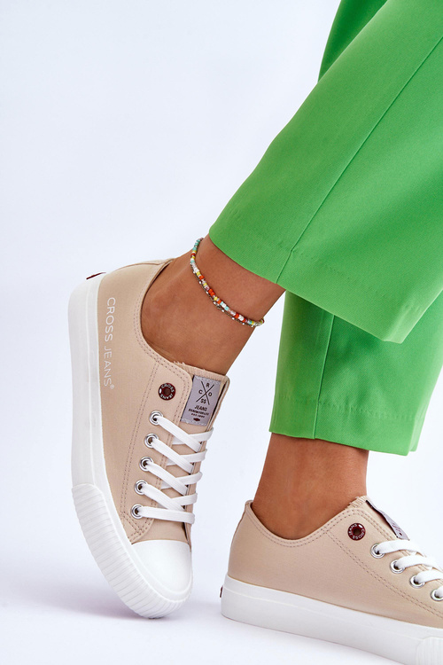 Ženské krížové džínsy LL2R4070 Béžové tenisky