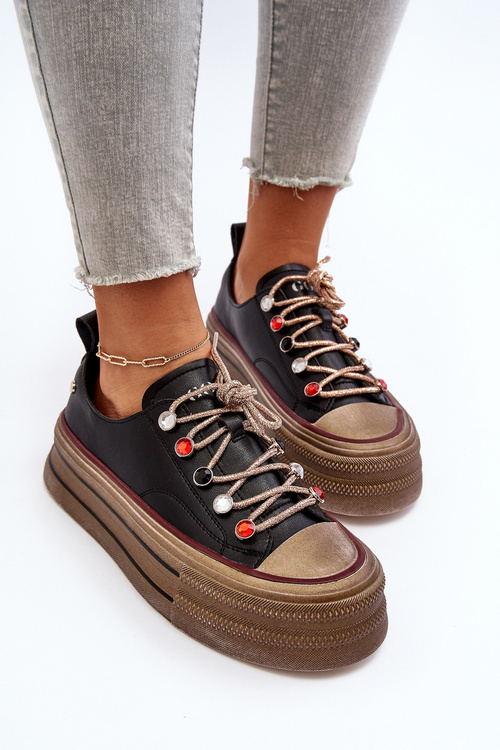 Dámské tenisky na platformě GOE NN2N4053 černé