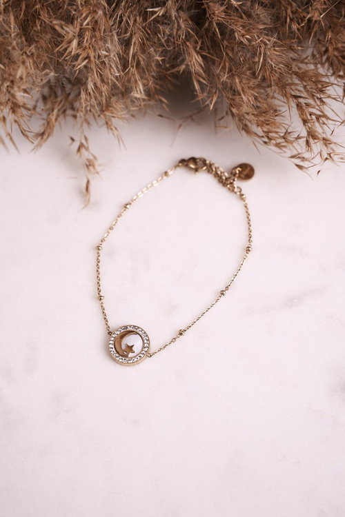 Náramok celebrity Mesiac a vesmír zlatej hviezdy