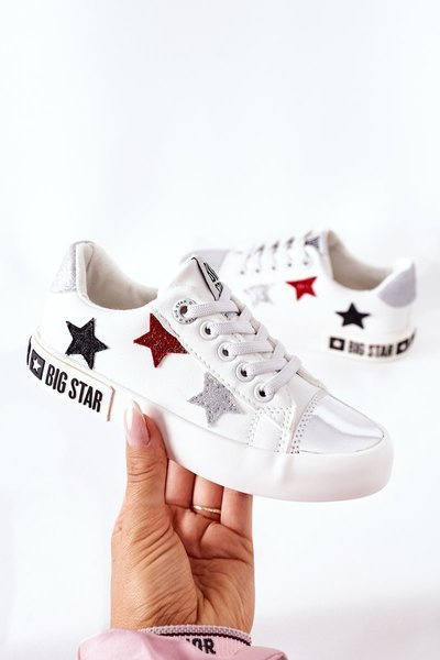 Dětské Kožené Tenisky BIG STAR II374032 Bile