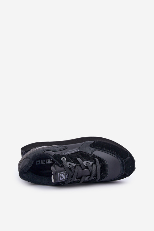 Kožené Pánske Tenisky Big Star OO174297 Hi-Poly System Čierne