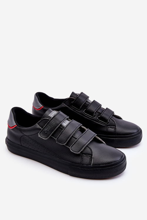 Pánské tenisky na suchý zip Big Star LL174633 Černe