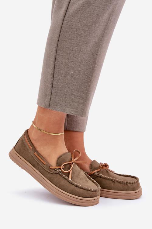 Dámské Mokasíny Na Ploché Podešvi Tmavě Zelené Timannie