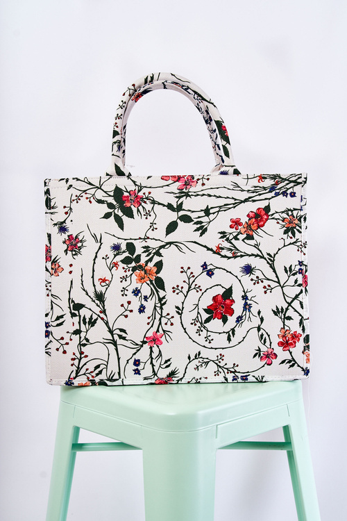 Velká Klasická Peněženka V Tisk Bílá a oranžová Micola