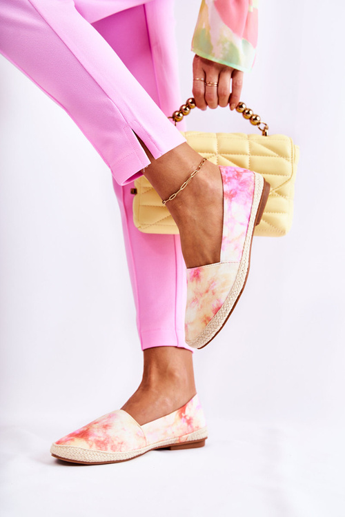 Dámské slip-on espadrilky růžovo-žluté Santana