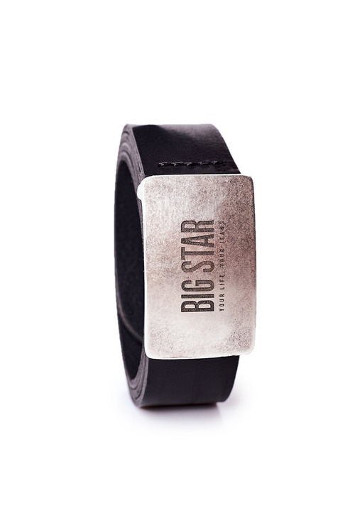 Veľká hviezda HH674119 Čierny kožený pás