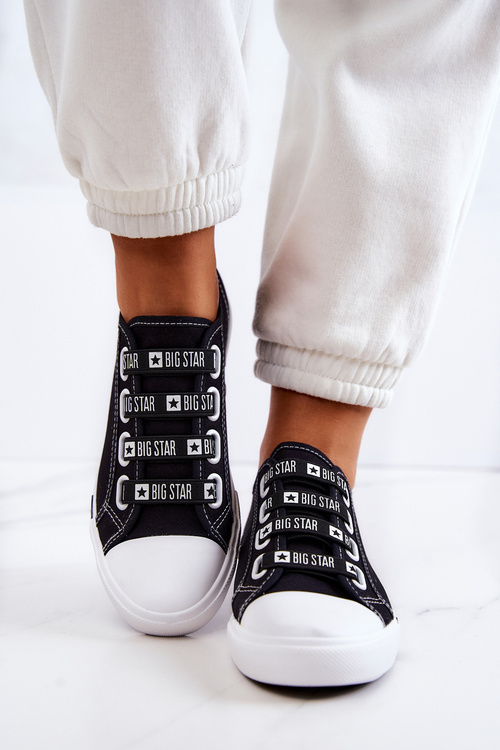 Dámské Tenisky S Manžetami BIG STAR HH274098 Černá