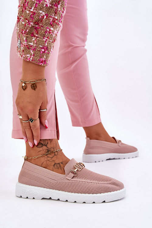 Sklz-on dámske sklz-on tenisky s ozdobou Pink Alena