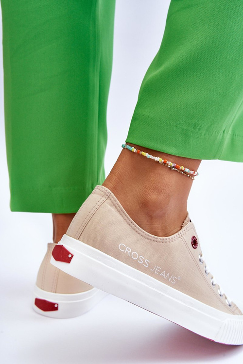 Ženské krížové džínsy LL2R4070 Béžové tenisky