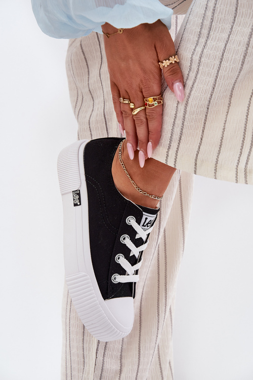 Dámske Tenisky Na Platforme Čierne LEE ISLA C WOMEN LOW 50251001