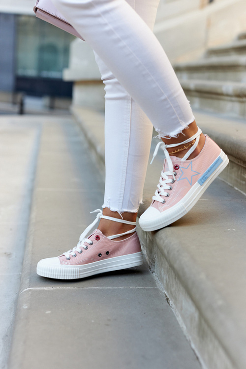 Dámske nízke tenisky Veľká hviezda JJ274385 Pink