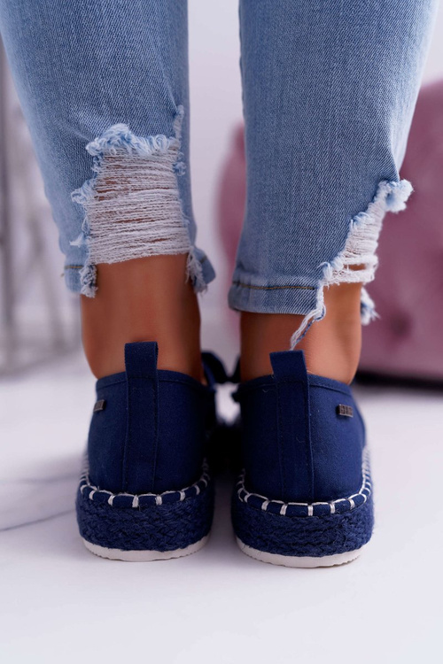 Dámské Espadrilky Textilní Big Star Tmavě Modré DD274782