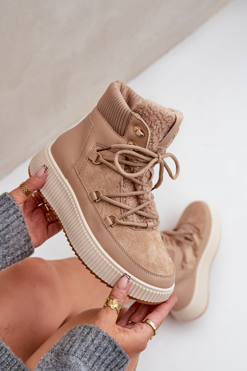 Nízké Sněhule Na Platformě Hnědé Naliora