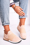 Dámská Sportovní Obuv Sneakers Slip-on Béžové Say Something