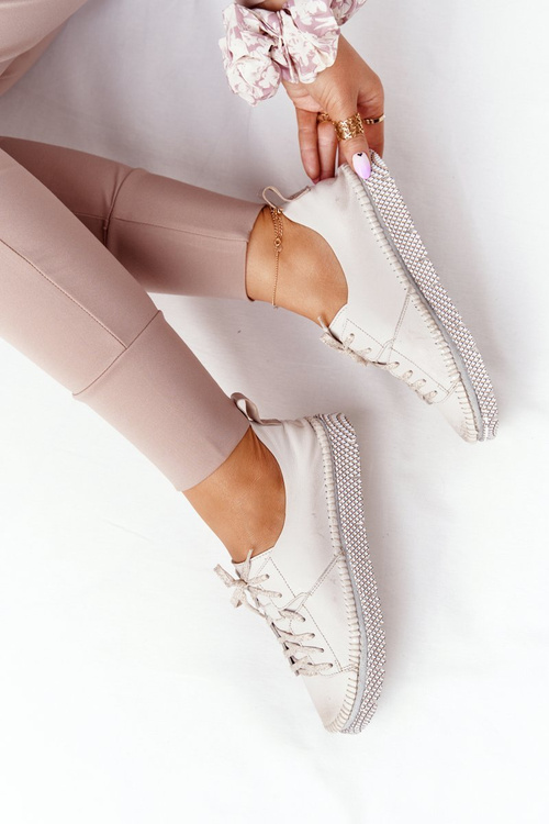 Women's Polobotky Kožené Maciejka 05054-25 Zlaté