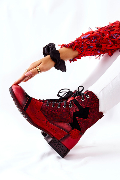 Dámske kožené topánky Red Maciejka 04625-08