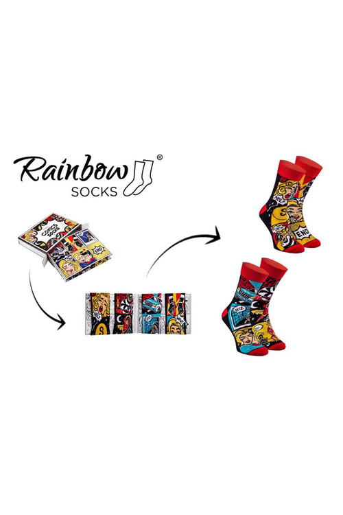 Ponožky COMICS 2 Páry Rainbow Socks