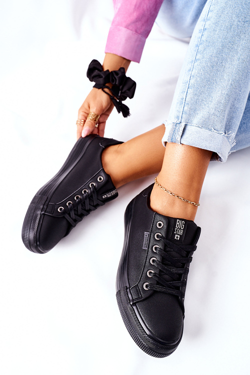 Dámské Tenisky Na Platformě BIG STAR II274345 Černé