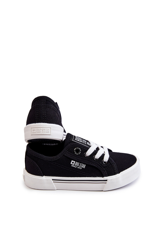 Detské nízky tenisky veľká hviezda jj374174 čierna