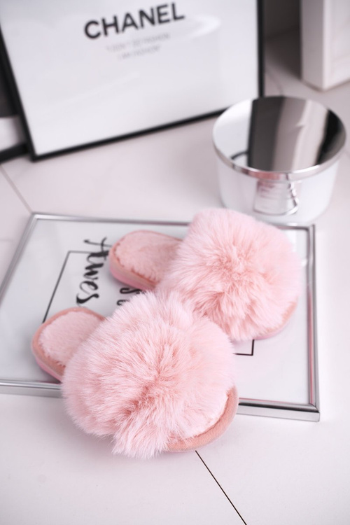 Dětské Pantofle s Kožešinově Jasne Růžové Snow Ball