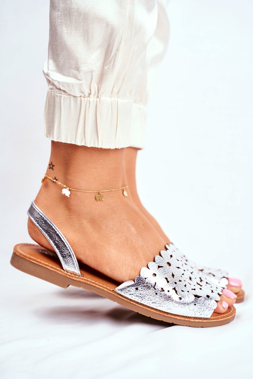 Dámské Sandály Slip-on Stříbrné I Like Summer