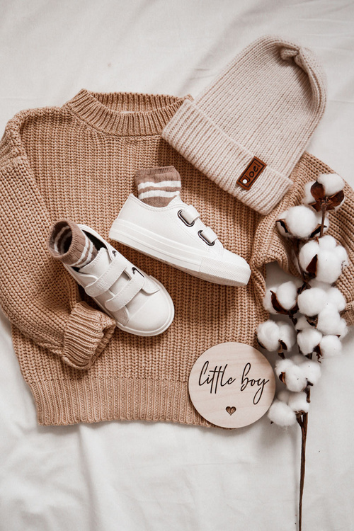 Dětské kožené tenisky na suchý zip BIG STAR KK374093 Bílá