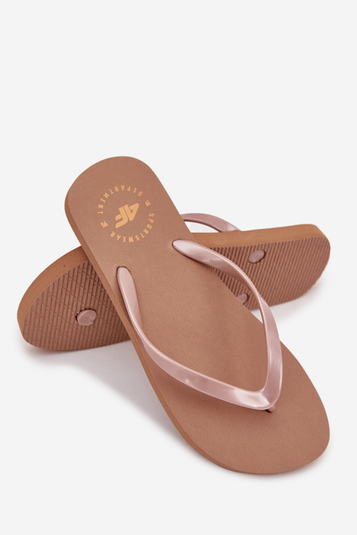 Dámske Žabky Svetlohnedé 4FMM00FFLIF018-82S