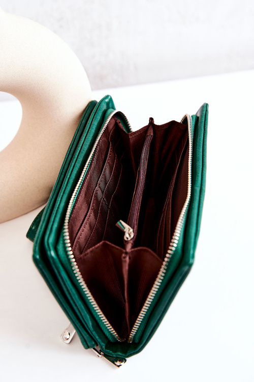 Velká Kožená Peněženka zelená Rhodes