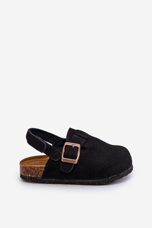 Dětské Černé Sandály Na Platformě Z Korku Vulagia