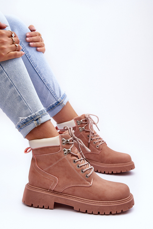 Dámske kožené izolované ružové póly