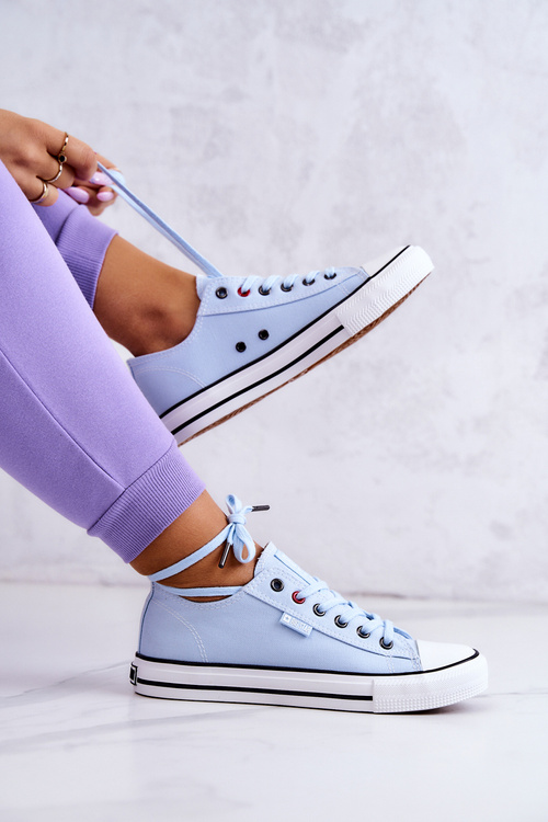 Nízke dámske tenisky veľká hviezda JJ274A004 modrá