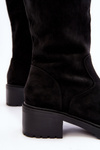 Black Saranai Suede Women's Suede Boots