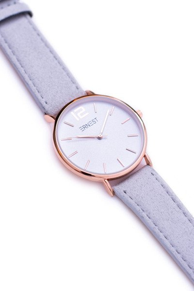 Dámske sivé hodinky Ernest Pink Golden Envelope Miami