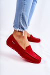 Dámské semišové mokasíny Červené  Millare