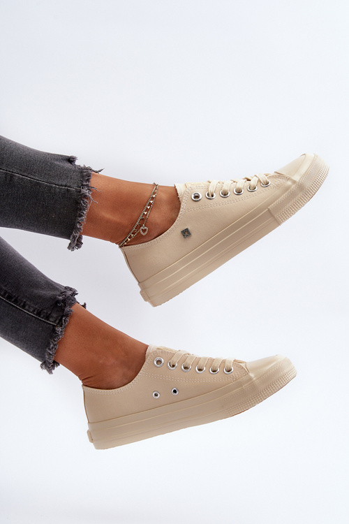 Klasické Dámske Tenisky Big Star NN274286 Bežové