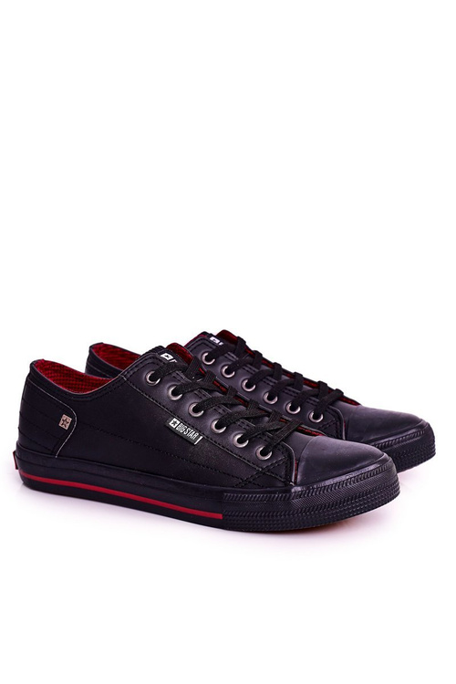 Pánske kožené tenisky Big Star DD174259 čierna