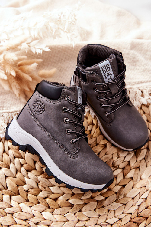 Dětské Trekové Boty Big Star II374102 Šedé