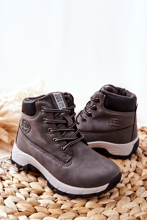 Dětské Trekové Boty Big Star II374102 Šedé