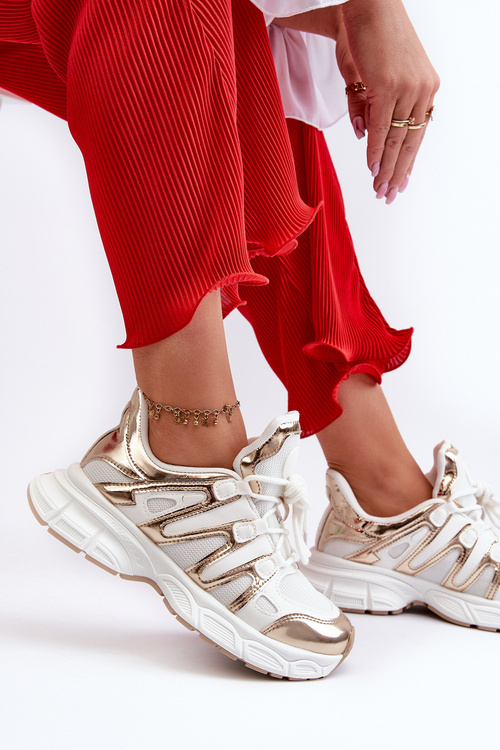 Dámské tenisky na masivní podrážce bílé Ellerai