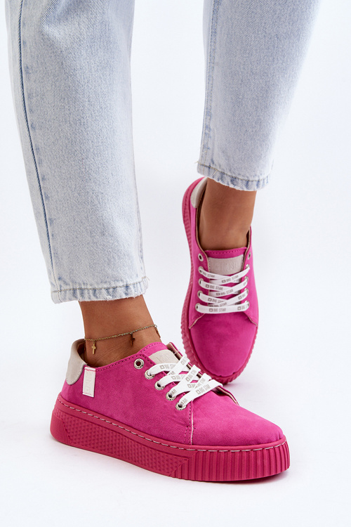 Dámske tenisky MEMORY FOAM SYSTEM BIG STAR NN276004 Fuksia