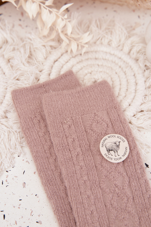 Dámské vlněné ponožky Béžové