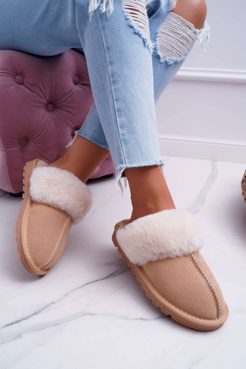 Dámské papuče béžové Mirendy